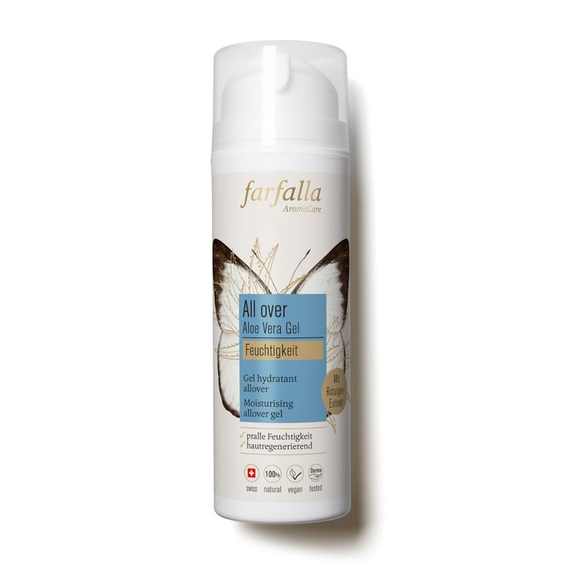 farfalla Aloe Vera, Feuchtigkeitsspendendes Allover-Gel, 150ml, Feuchtigkeit - Produktbild