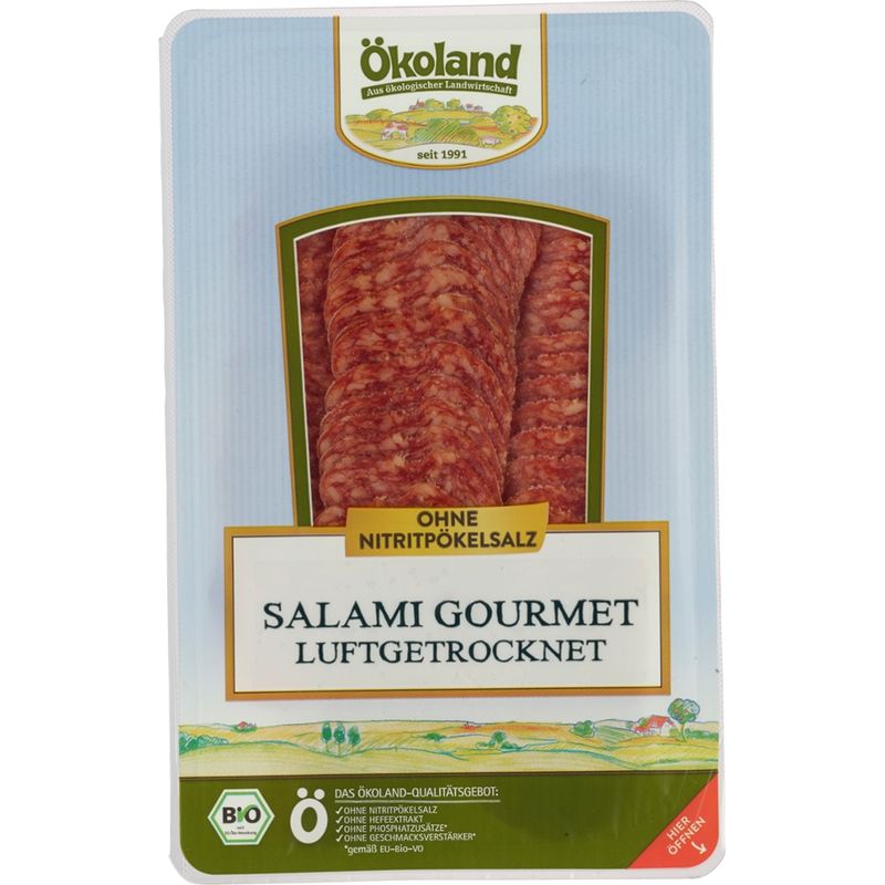 ÖKOLAND Salami Gourmet luftgetrocknet, edelschimmelgereift - Produktbild