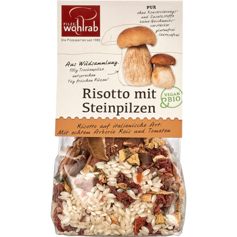 Pilze Wohlrab BIO-Risotto mit Steinpilzen á 175 g - Produktbild