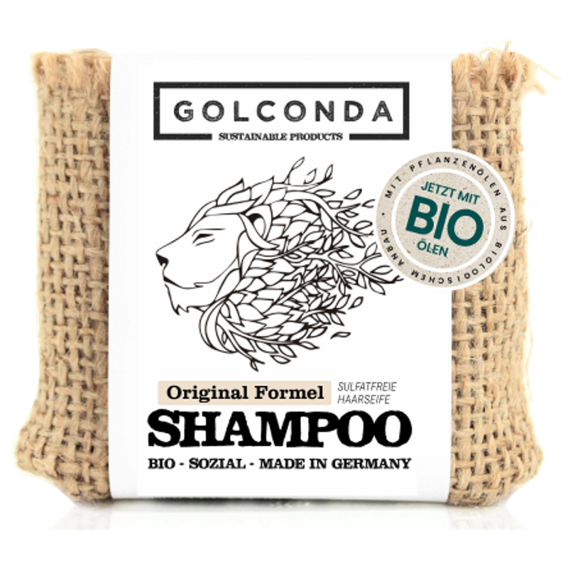 Golconda - Sustainable Products Golconda Haarseife - Original Formel mit Bio-Ölen - Produktbild