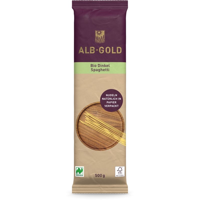 ALB-GOLD AG Bio Dinkel Spaghetti 500g - Produktbild