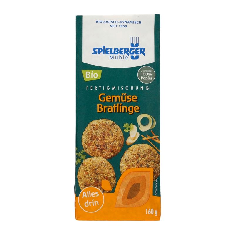 Spielberger Mühle Gemüse Bratlinge, Fertigmischung, kbA - Produktbild