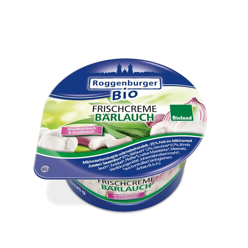 Roggenburger Bio Roggenburger Bio Frischcreme Bärlauch 125 g - Produktbild