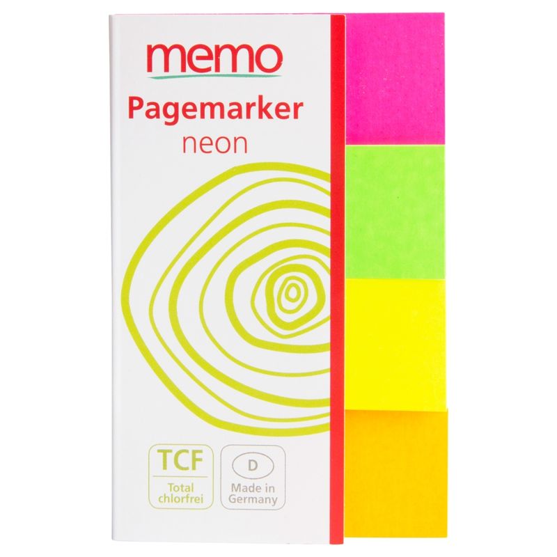 memo memo Haftstreifen "Neon Marker" 4 x 20 x 50 mm - Produktbild