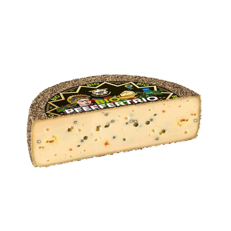 Baldauf Käse Baldauf Bio Pfeffertrio 1/2 Laib - Produktbild