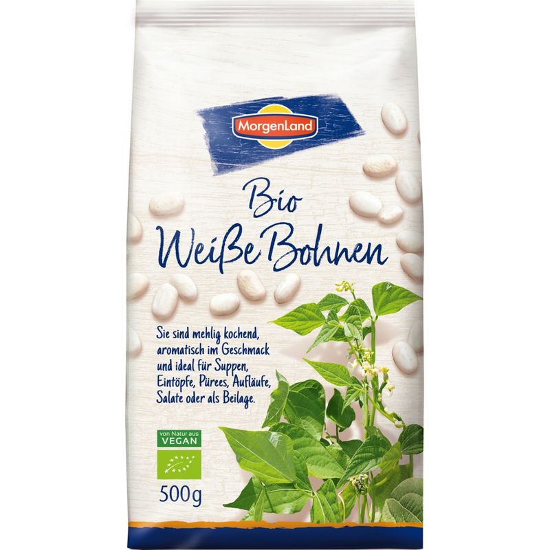 MorgenLand Bio Weiße Bohnen - Produktbild