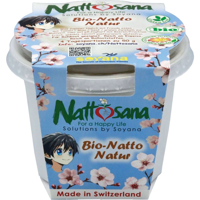 Soyana Nattosana Bio-Natto Natur - frisch fermentiertes Soya-Natto Natur, nicht pasteurisiert - Produktbild
