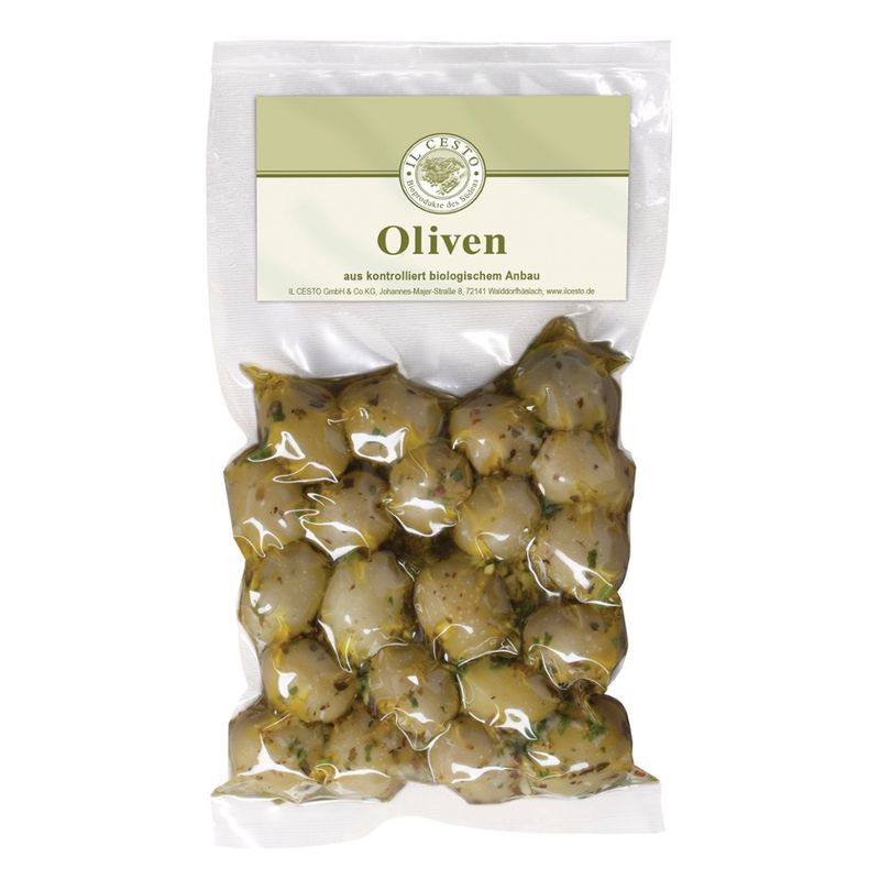 Il Cesto Griechische Oliven grün mariniert entsteint - Produktbild