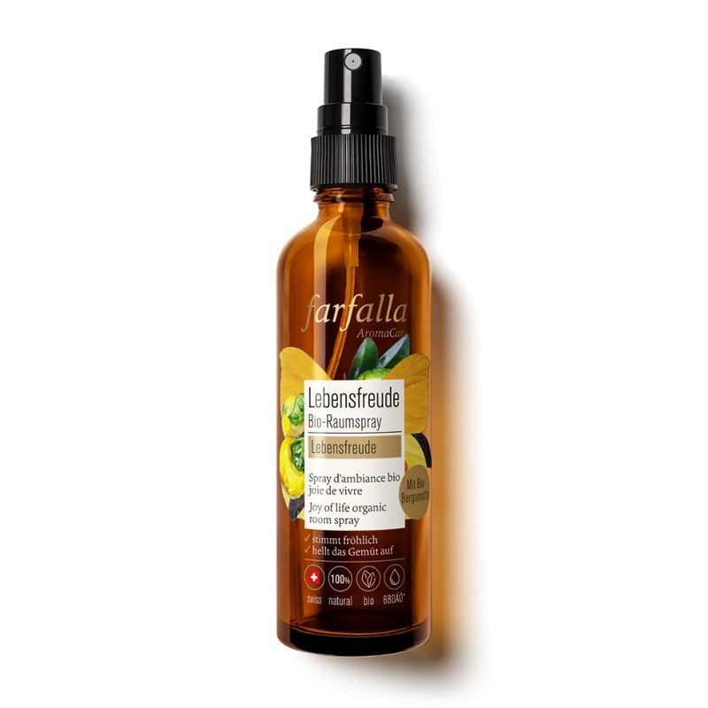 farfalla Lebensfreude, Bergamotte, Lebensfreude Bio-Raumspray, 75ml - Produktbild