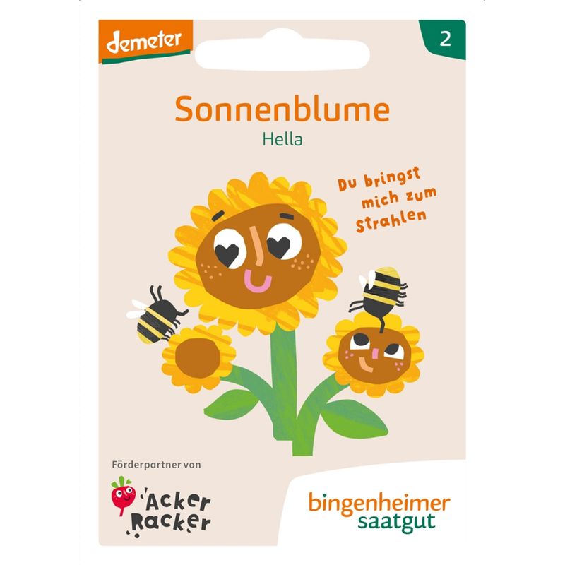 Bingenheimer Saatgut AckerRacker: Hella - Sonnenblumen (Saatgut) - Produktbild