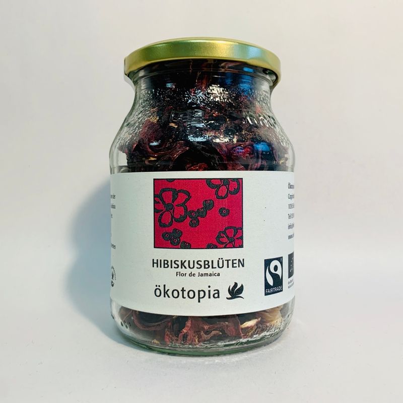 Ökotopia  Hibiskus Flor de Jamaica kbA im Glas 90 g - Produktbild
