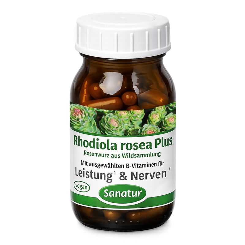 Sanatur Rhodiola Rosea Plus, 60 Kapseln - Produktbild