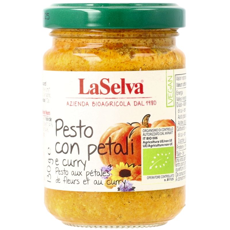 LaSelva Pesto mit Curry und Blüten - Kürbis Würzpaste - Produktbild