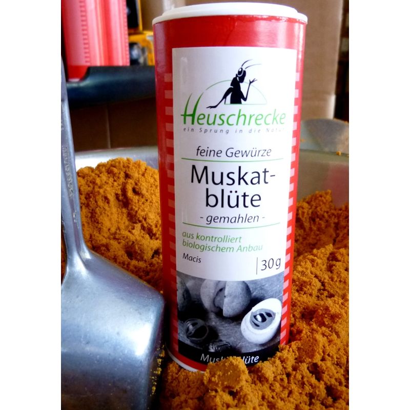 Heuschrecke Muskatblüte Macis, gemahlen, kbA - Produktbild
