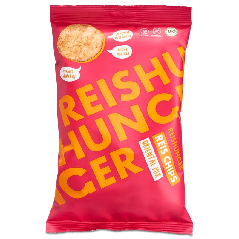 Reishunger Bio Reis Chips Oriental Mix, Kontrollnummer HR-EKO-04 (50g) - Produktbild