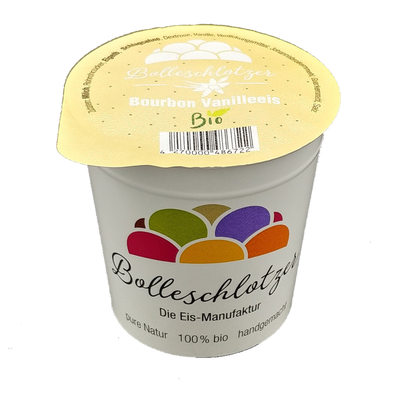 Bolleschlotzer Vanille Bio-Eis 140 ml Becher - Produktbild