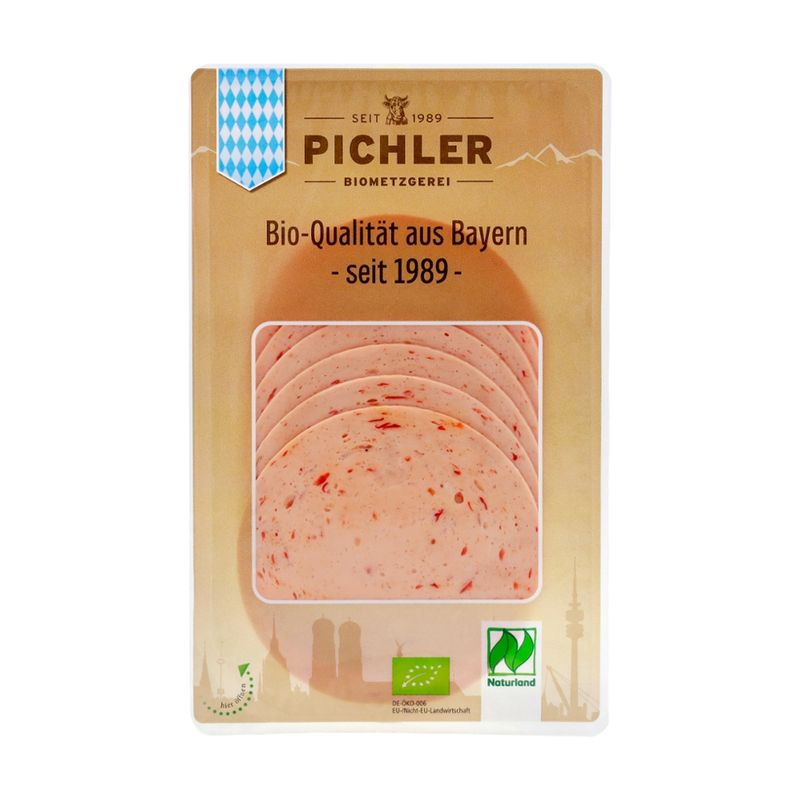 Biometzgerei Pichler Bio-Paprikalyoner, geschnitten, 70g, SB - Produktbild