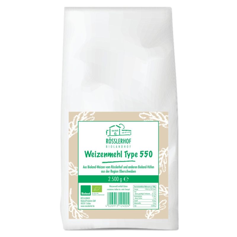 Rösslerhof Rösslerhof Weizenmehl Type 550, 2,5kg - Produktbild