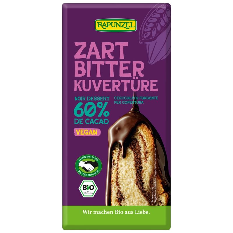 Rapunzel Zartbitter Kuvertüre HIH - Produktbild