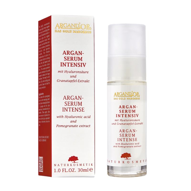 ARGAND´OR Argan-Serum Intensiv mit Hyaluronsäure und Granatapfelextrakt - Wirkstoffreiche Gesichtspflege - ICADA zertifizierte Bio- und Naturkosmetik, vegan - Produktbild