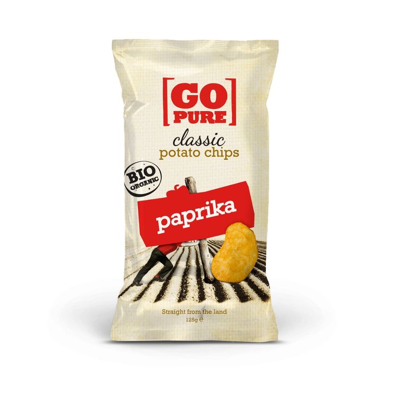 GoPure Classic potato chips paprika vegan/glutenfrei - Produktbild