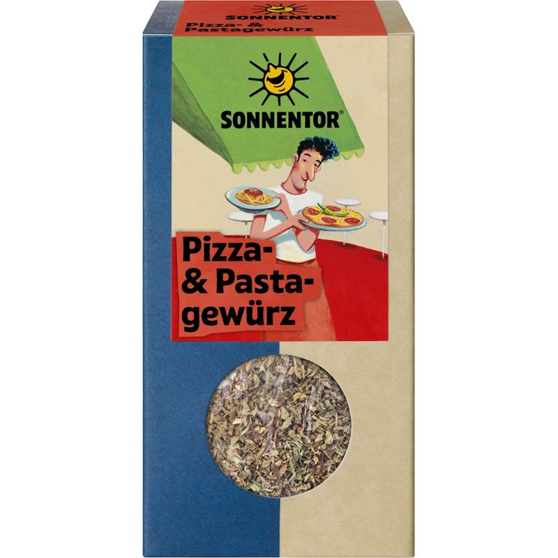 Sonnentor Pizza- und Pastagewürz, Packung - Produktbild