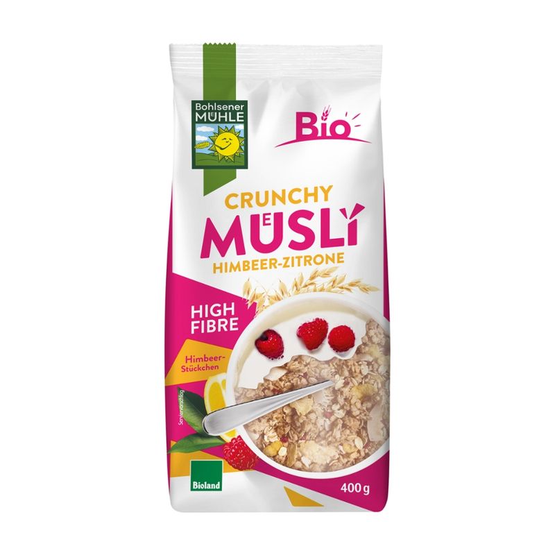 Bohlsener Mühle Crunchy Müsli Himbeer-Zitrone - Produktbild