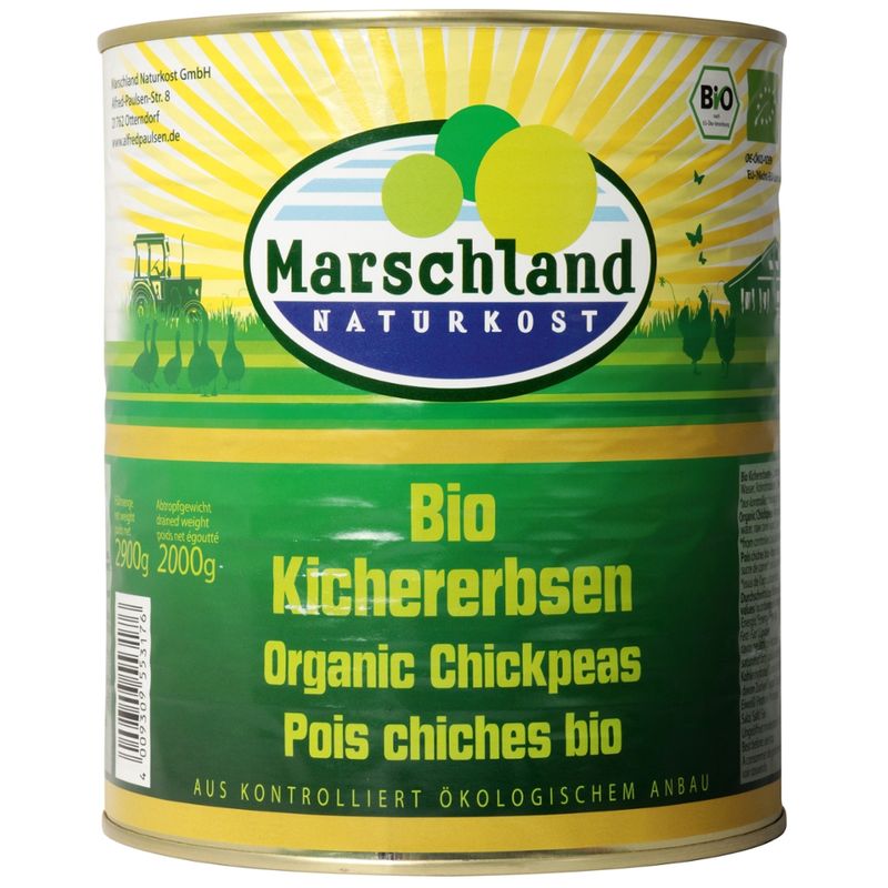 Marschland  Bio-Kichererbsen 3.100 ml Ds. MARSCHLAND - Produktbild