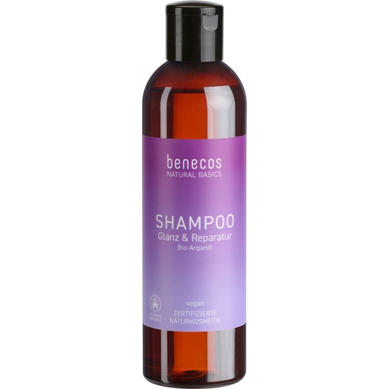 benecos benecos Natural Basics Shampoo Glanz & Reparatur - Bio-Arganöl - Produktbild