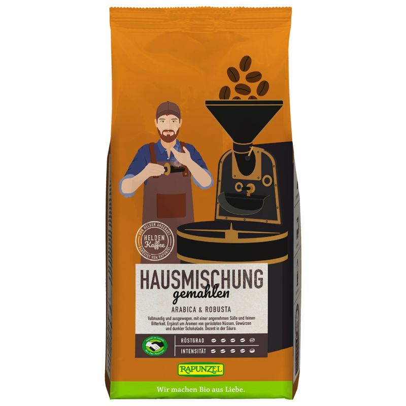 Rapunzel Heldenkaffee Hausmischung, gemahlen HIH - Produktbild