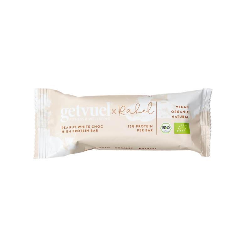 getvuel Bio - Peanut White Choc High Protein Riegel - Produktbild