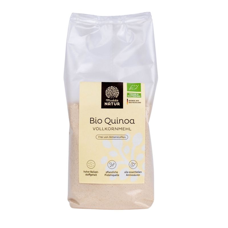Mudda Natur Mudda Natur Bio Quinoa Vollkornmehl, 300 g Beutel - Produktbild