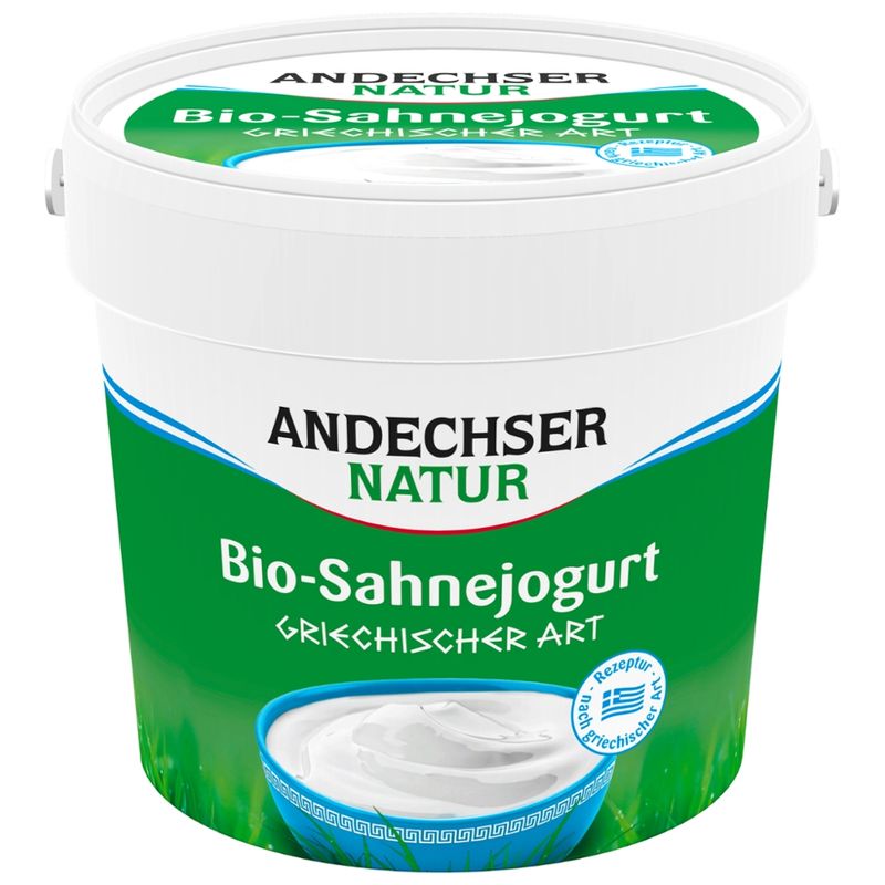 Andechser Natur Bio-Sahnejogurt griechischer Art mit 10% Fett - Produktbild