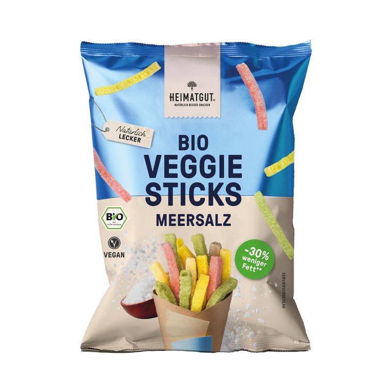 Heimatgut Heimatgut Bio Veggie Sticks Meersalz, 50g - Produktbild
