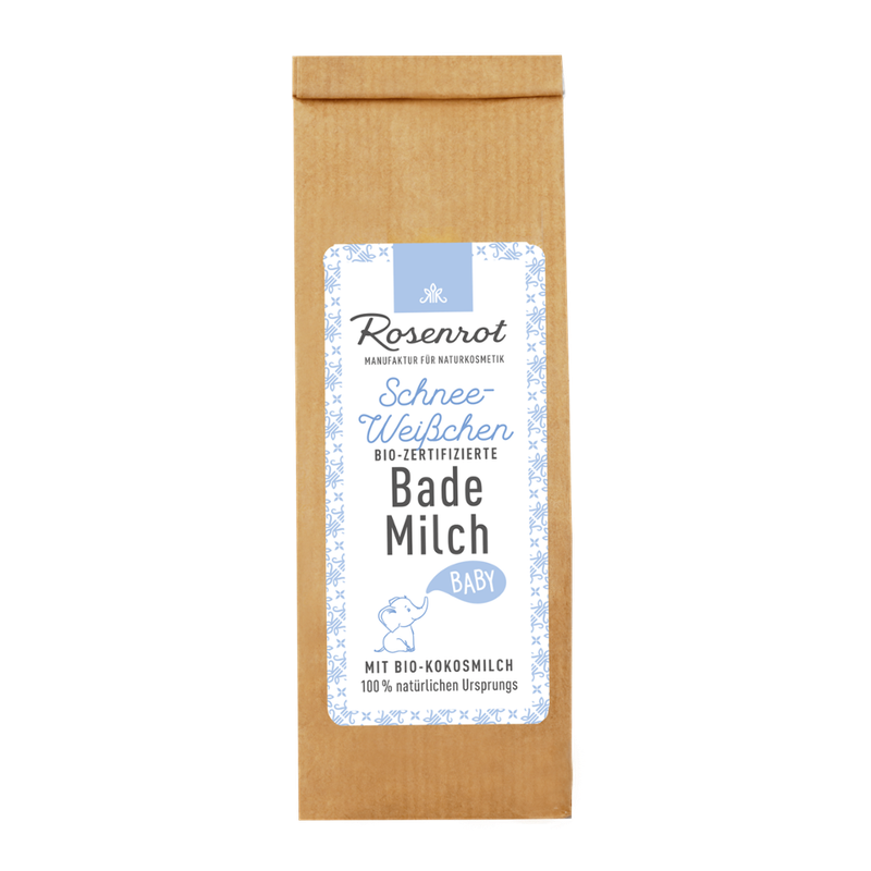 Rosenrot Naturkosmetik Bademilch Baby - Dieses hautberuhigende Bad unterstützt die Hautfunktion des Babys. - Produktbild