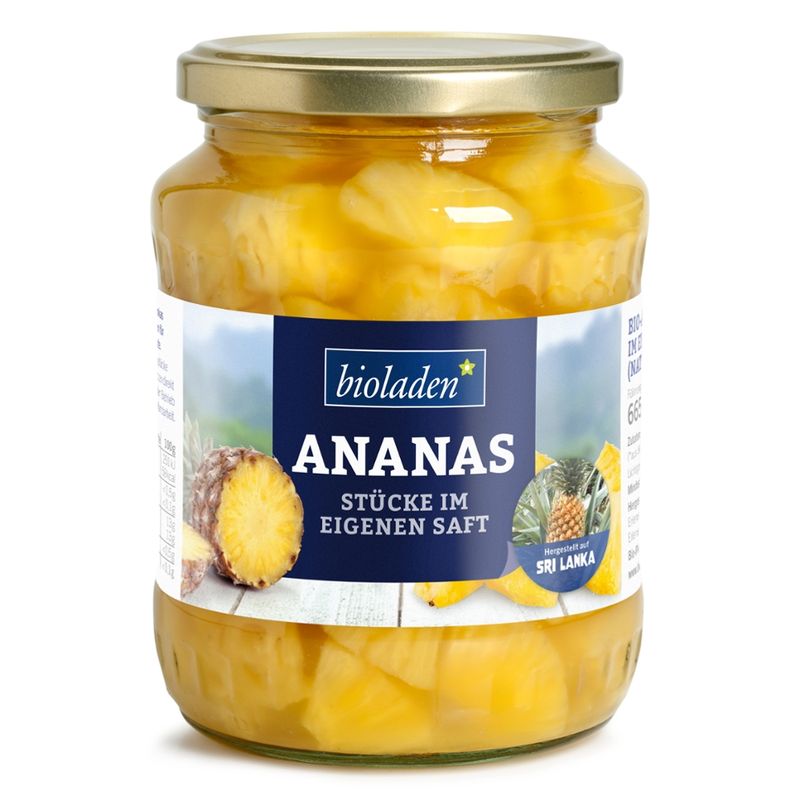 bioladen Ananasstücke im eigenen Saft - Produktbild