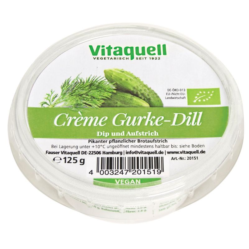 Vitaquell Crème Gurke-Dill Bio - Produktbild
