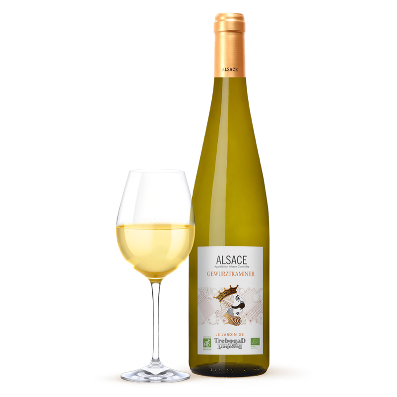 CAVE DU ROI DAGOBERT AOP ALSACE GEWURZTRAMINER 75 CL JARDIN DE TREBOGAD - Produktbild