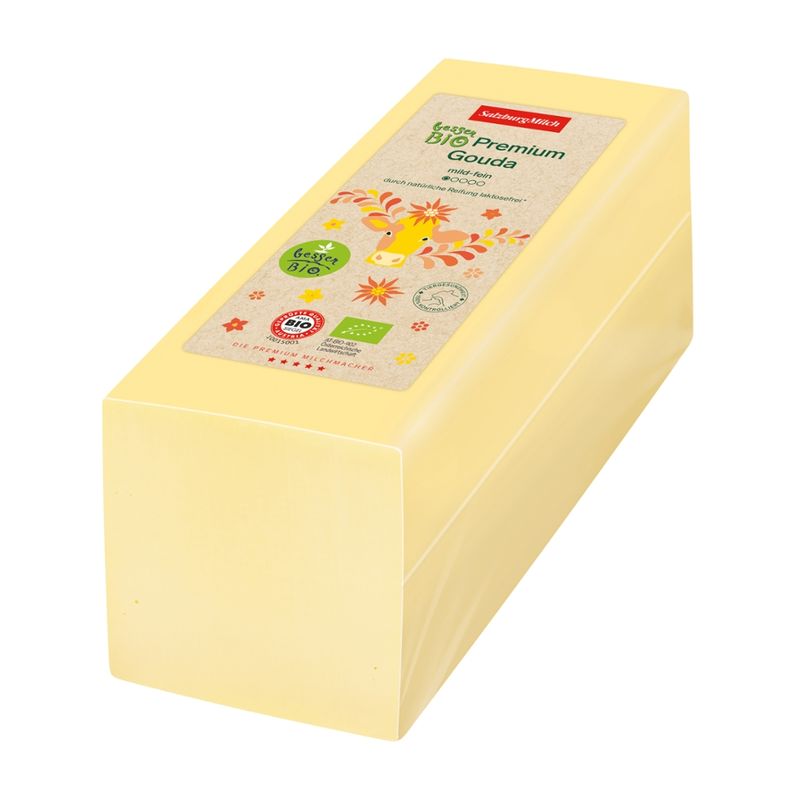 SalzburgMilch SalzburgMilch Bio Premium Gouda Stange 50% ca. 2,6kg - Produktbild
