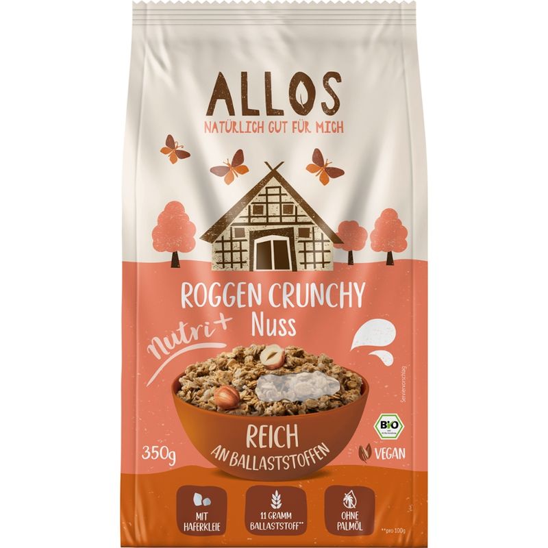 Allos Nutri + Roggen Crunchy Nuss - Produktbild