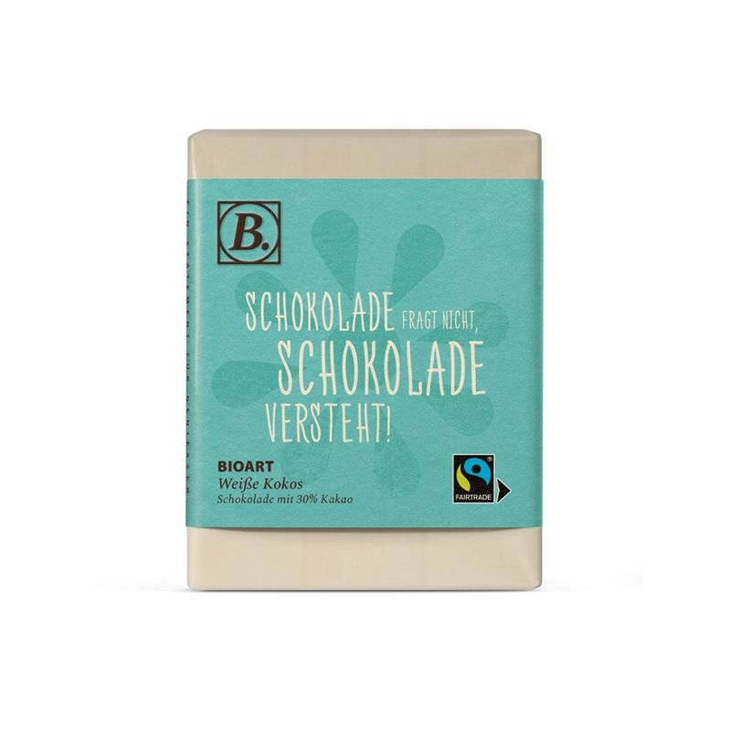 BioArt AG B. Schokolade Schokolade fragt nicht, Schokolade versteht 70g bio, FT-Cert. - Produktbild