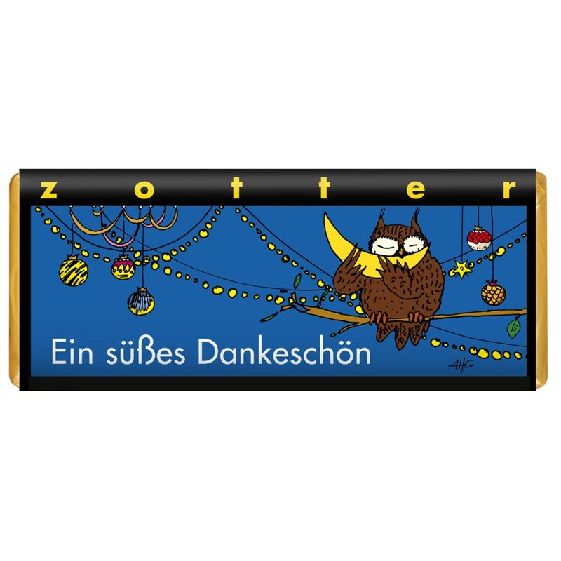 Zotter Schokolade Ein süßes Dankeschön - ZimtApfel + Honig - Produktbild