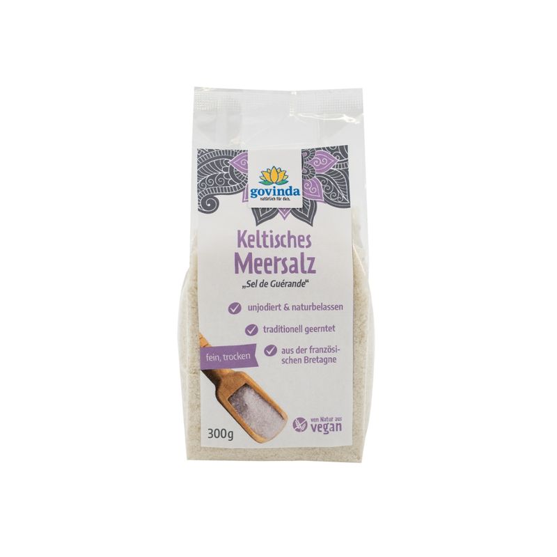 Govinda Keltisches Meersalz Sel de Guérande, fein - Produktbild