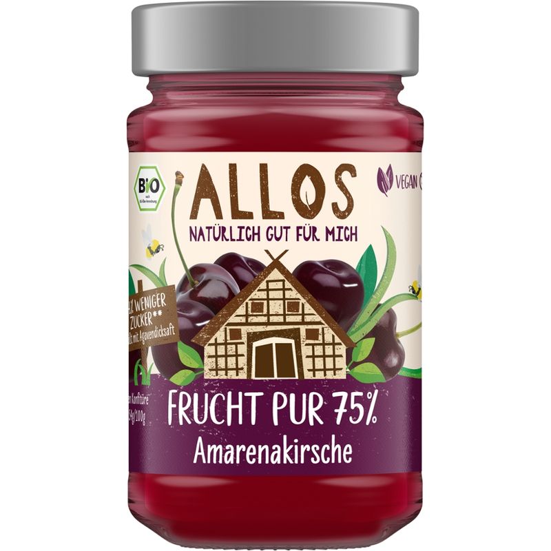 Allos Frucht Pur 75% Amarenakirsche - Produktbild