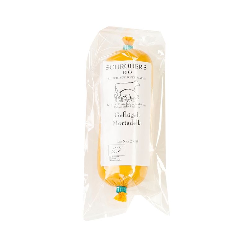 Schröder's Bio Fleisch- und Wurstwaren Geflügelmortadella 120 g Stück - Produktbild