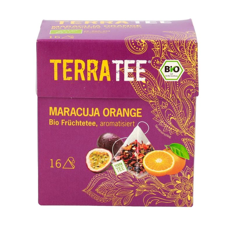 TERRATEE® Terra Tee Bio Früchtetee Maracuja Orange - Produktbild
