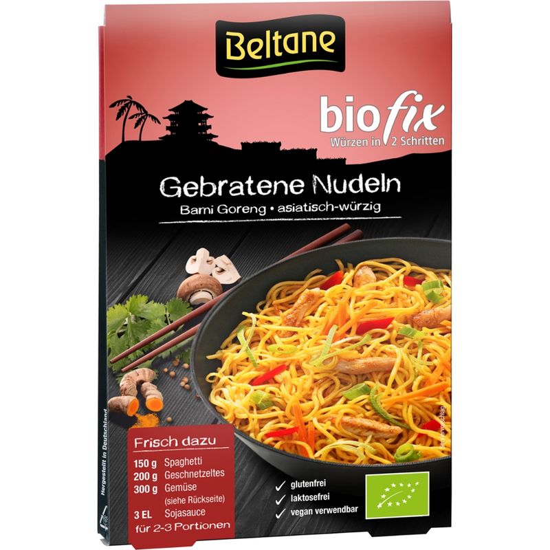 Beltane Beltane Biofix Gebratene Nudeln, vegan, glutenfrei, lactosefrei - Produktbild