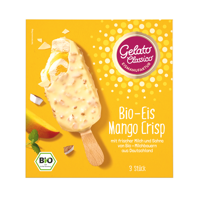 Gelato Classico Eismanufaktur Gelato Classico Bio Eis am Stiel Mango Crisp - Produktbild