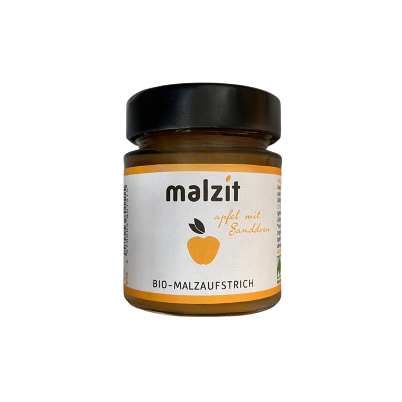 malzit malzit apfel mit Sanddorn 53% Malzwürze, 24% Apfelmark 150g - Produktbild