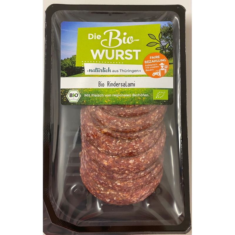 Die Bio-Wurst Bio Rindersalami - Produktbild